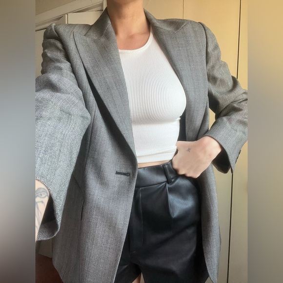 Oversized Grey Blazer - Picture 1 of 3
